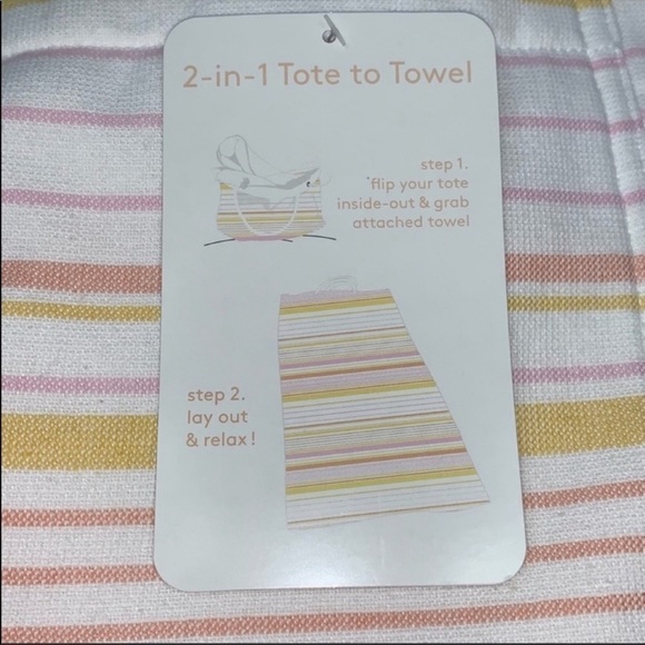 NEW Beach Bag and Towel 2 in 1 Terry Cloth - Picture 5 of 10